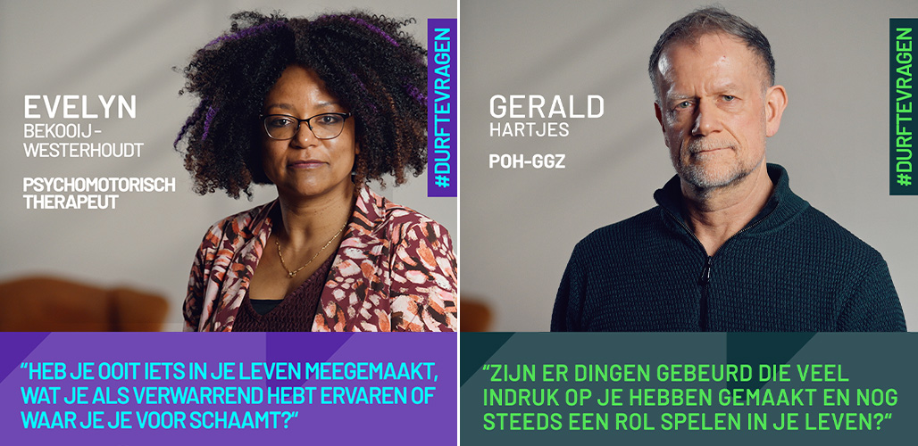 Campagnebeeld: #durftevragen | Hoe vraag je als professional naar seksueel misbruik?