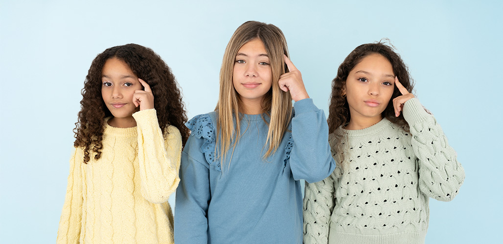 3 meiden geven aan dat je moet blijven focussen. | Actueelbericht: De kracht van herhaling. Herhaling. Herhaling.