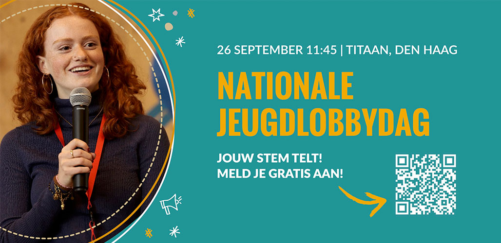 Promotieflyer voor actueelbericht: Nationale Jeugdlobbydag