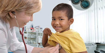 Vluchtelingenkinderen en controle bij arts