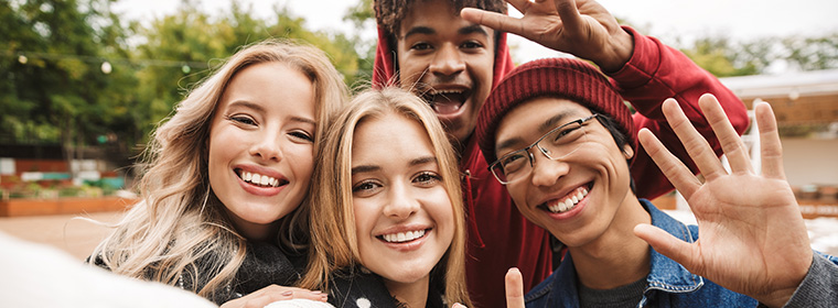Mentaal welzijn en jongeren | Groep vrienden